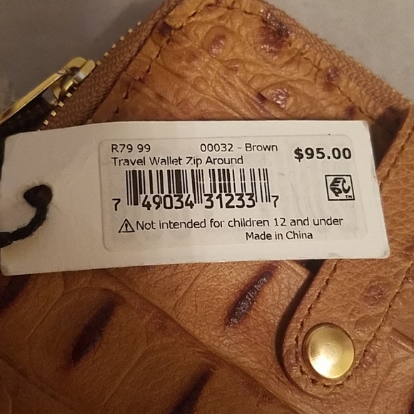 Brahmin Bags Brahmin Travel Wallet Zip Around Brown Nwt Poshmark